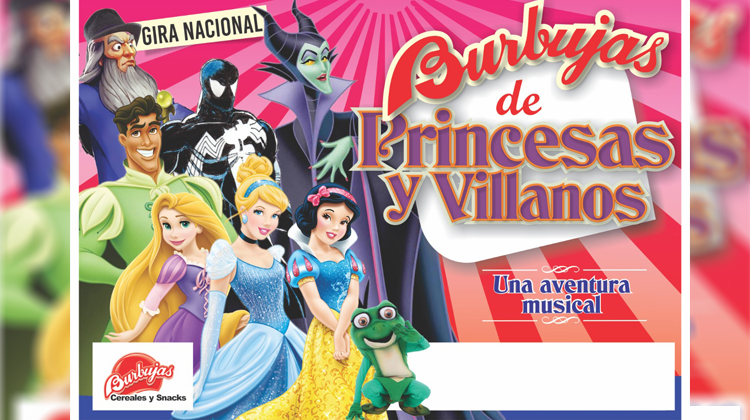 burbujas de princesas y villanos