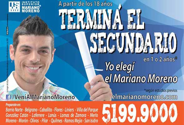 Publicidad del Instituto Superior Mariano Moreno x Cristian U