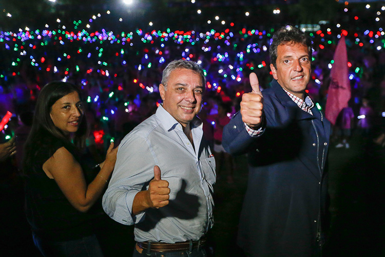 Sergio Massa en la Fiesta de las colonias de verano 2014