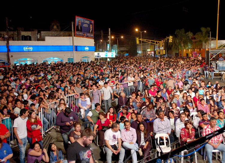 Hernán Drago en los festejos del 103 Aniversario de la Ciudad de La Banda