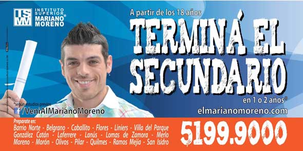 Publicidad del Instituto Superior Mariano Moreno x Cristian U