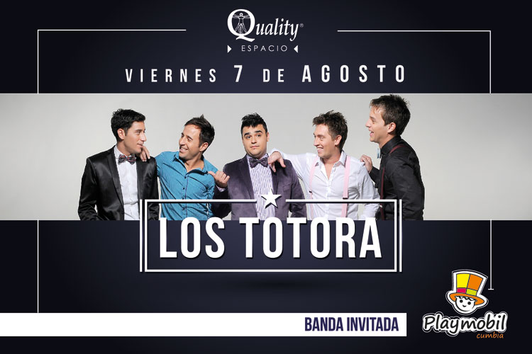 Los Totora en Espacio Quality de Córdoba